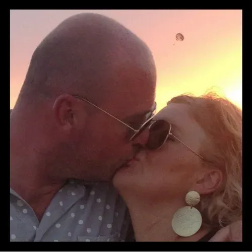 Brain injury survivor Pauline, with her husband & carer Rich.